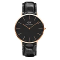 ساعت دنیل ولینگتون مردانه بند چرم مشکی DW-3554-G