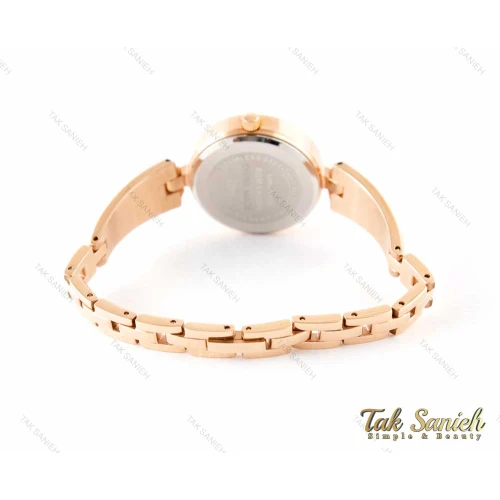 ساعت زنانه رومانسون نگین دار رزگلد Romanson-3356-L