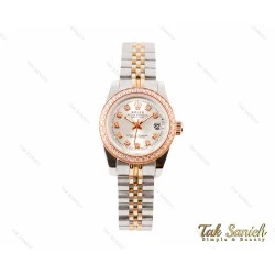 ساعت رولکس دیت جاست دورنگین Rolex-3368-L