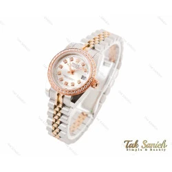 ساعت رولکس دیت جاست دورنگین Rolex-3368-L