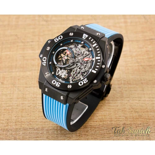 ساعت مردانه هابلوت اتوماتیک صفحه اسکلتون Hublot-3401-G