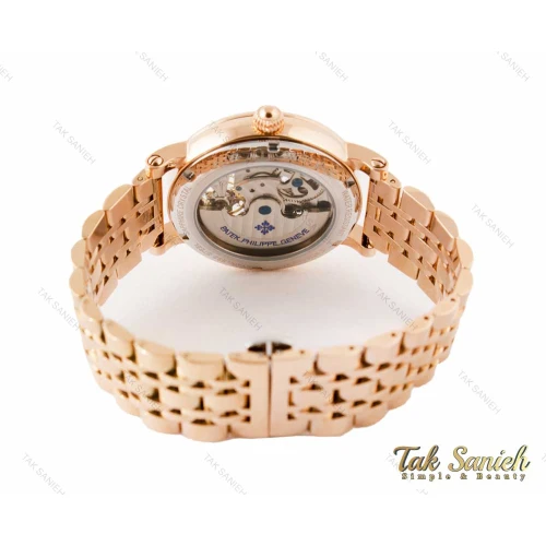 ساعت پتک فیلیپ اتوماتیک صفحه اسکلتون مردانه رزگلد Patek-3419-G