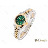 ساعت مچی رولکس دیت جاست زنانه صفحه سبز اسمال Rolex-3430-L