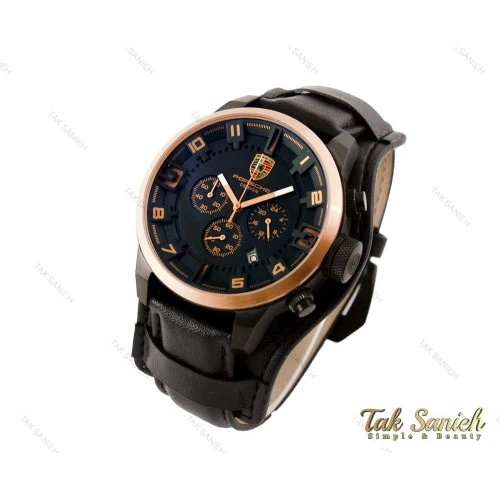 ساعت پورشه دیزاین مردانه بند چرمی سه موتوره Porsche-3497-G