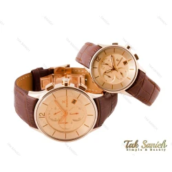 ساعت ست رومنسون سه موتوره بند چرمی Romanson-3504-S