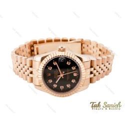 ساعت رولکس زنانه دیت جاست رزگلد سایز متوسط Rolex-3512-G