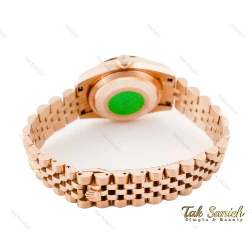 ساعت رولکس زنانه دیت جاست رزگلد سایز متوسط Rolex-3512-G