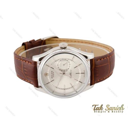 ساعت رولکس مردانه سلینی بند چرم Rolex-3533-G