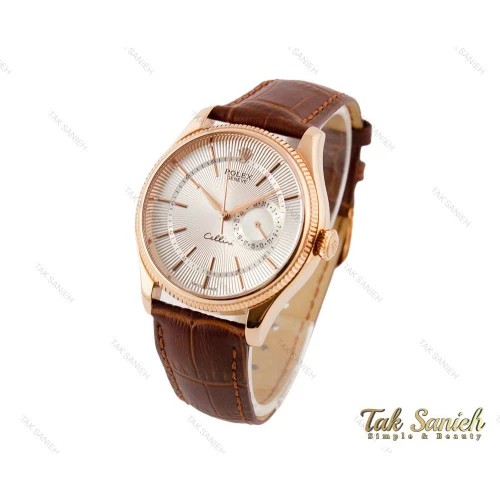 ساعت رولکس مردانه بند چرمی سلینی Rolex-3526-G