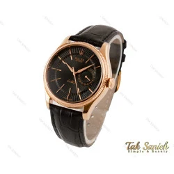 ساعت رولکس مردانه بندچرم Cellini مدل Rolex-3528-G