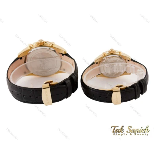 ساعت رومانسون ست سه موتوره بند چرم Romanson-3560-S