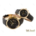 ساعت رومانسون ست سه موتوره بند چرم Romanson-3560-S