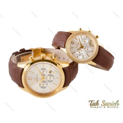 ساعت سه موتوره رومانسون ست بند چرم Romanson-3561-S