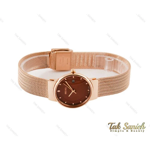 ساعت زنانه ظریف سیکو رزگلد Seiko-3596-L