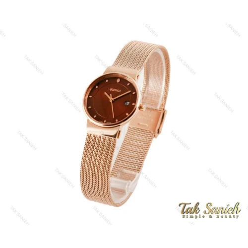 ساعت زنانه ظریف سیکو رزگلد Seiko-3596-L