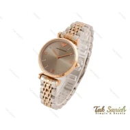 ساعت امپریوآرمانی زنانه رزگلد نقره ای Armani-3617-L