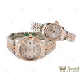 ساعت رولکس ست رزگلد نقره ای صفحه سیلور Rolex-3633-S