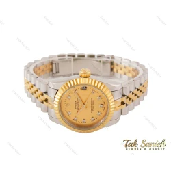 ساعت مچی رولکس زنانه صفحه طلایی Rolex-3637-L