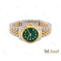 ساعت رولکس دیت جاست زنانه صفحه سبز مدیوم Rolex-3641-L