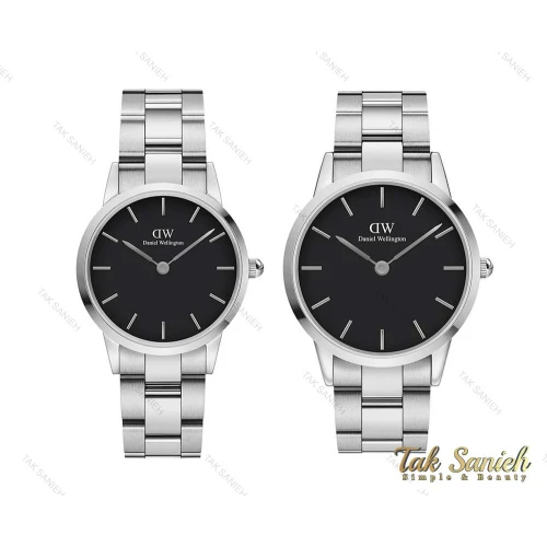 ساعت ست دنیل ولینگتون نقره ای مشکی Daniel-3646-S