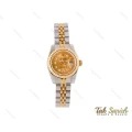 ساعت زنانه رولکس دیت جاست طلایی سیلور اسمال Rolex-3658-L
