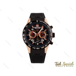 ساعت تگ هویر کررا مردانه بند رابر رزگلد مشکی Tag-3660-G