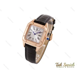 ساعت کارتیر سانتوس دومونت زنانه رزگلد Cartier-3664-L