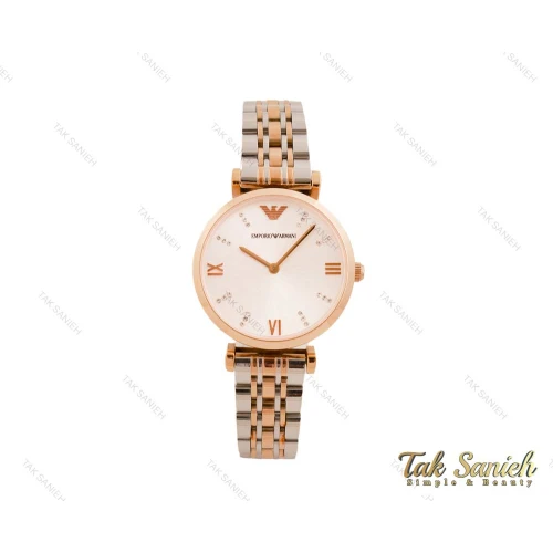 ساعت مچی امپریو آرمانی زنانه رزگلد نقره ای Armani-3680-L