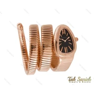 ساعت بولگاری زنانه ماری رزگلد مشکی Bvlgari-3689-L