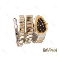 ساعت بولگاری زنانه سرپنتی طلایی سیلور مشکی Bvlgari-3690-L