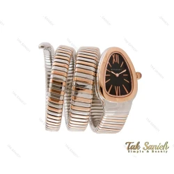 ساعت بولگاری ماری زنانه رزگلد نقره ای مشکی Bvlgari-3691-L