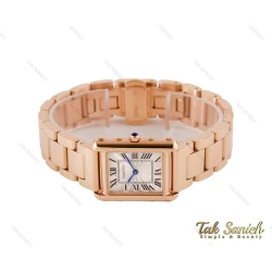 ساعت مچی کارتیه تانک زنانه رزگلد Cartier-3693-L