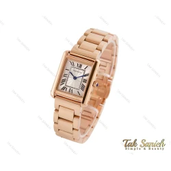 ساعت مچی کارتیه تانک زنانه رزگلد Cartier-3693-L