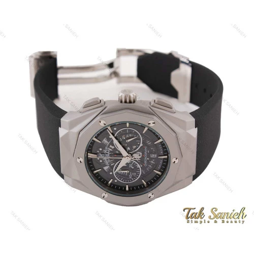 ساعت هابلوت مردانه سه موتوره چند ضلعی اسکلتون Hublot-3710-G