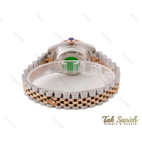 ساعت رولکس  دیت جاست زنانه دورنگین Rolex-3721-L