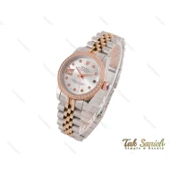 ساعت رولکس  دیت جاست زنانه دورنگین Rolex-3721-L