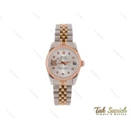ساعت رولکس  دیت جاست زنانه دورنگین Rolex-3721-L