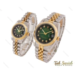 ساعت رولکس ست سیلور طلایی صفحه سبز Rolex-3727-S
