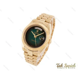 ساعت رولکس مردانه طلایی دی دیت صفحه سبز اتوماتیک Rolex-3729-G