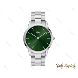 ساعت دنیل ولینگتون مردانه نقره ای صفحه سبز DW-3865-G