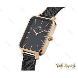 ساعت دنیل ولینگتون زنانه مستطیلی مشکی DW-3866-L