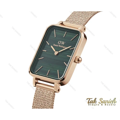 ساعت دنیل ولینگتون زنانه مستطیلی صفحه سبز DW-3868-L