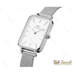 ساعت دنیل ولینگتون مستطیلی زنانه نقره ای سفید DW-3873-L