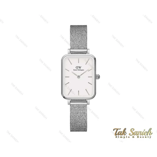 ساعت دنیل ولینگتون مستطیلی زنانه نقره ای سفید DW-3873-L