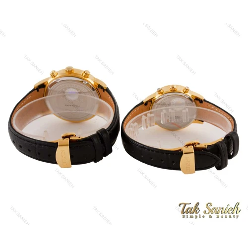 ساعت ست سیتیزن WR100 سه موتوره کرنوگراف بندچرم Citizen-3905-S