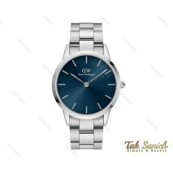 ساعت دنیل ولینگتون مردانه نقره ای صفحه سرمه ای Daniel-3908-G