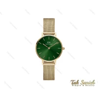 ساعت دنیل ولینگتون زنانه طلایی صفحه سبز Daniel-3920-28-L
