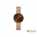 ساعت دنیل ولینگتون زنانه رزگلد صفحه قهوه ای Daniel-3921-28-L
