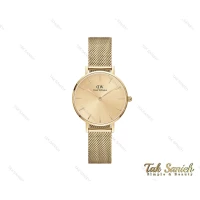 ساعت دنیل ولینگتون زنانه حصیری طلایی Daniel-3923-28-L
