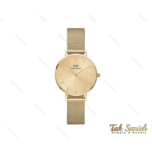 ساعت دنیل ولینگتون زنانه حصیری طلایی Daniel-3923-28-L